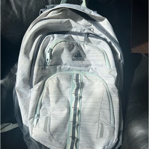 Adidas light grey aqua backpack